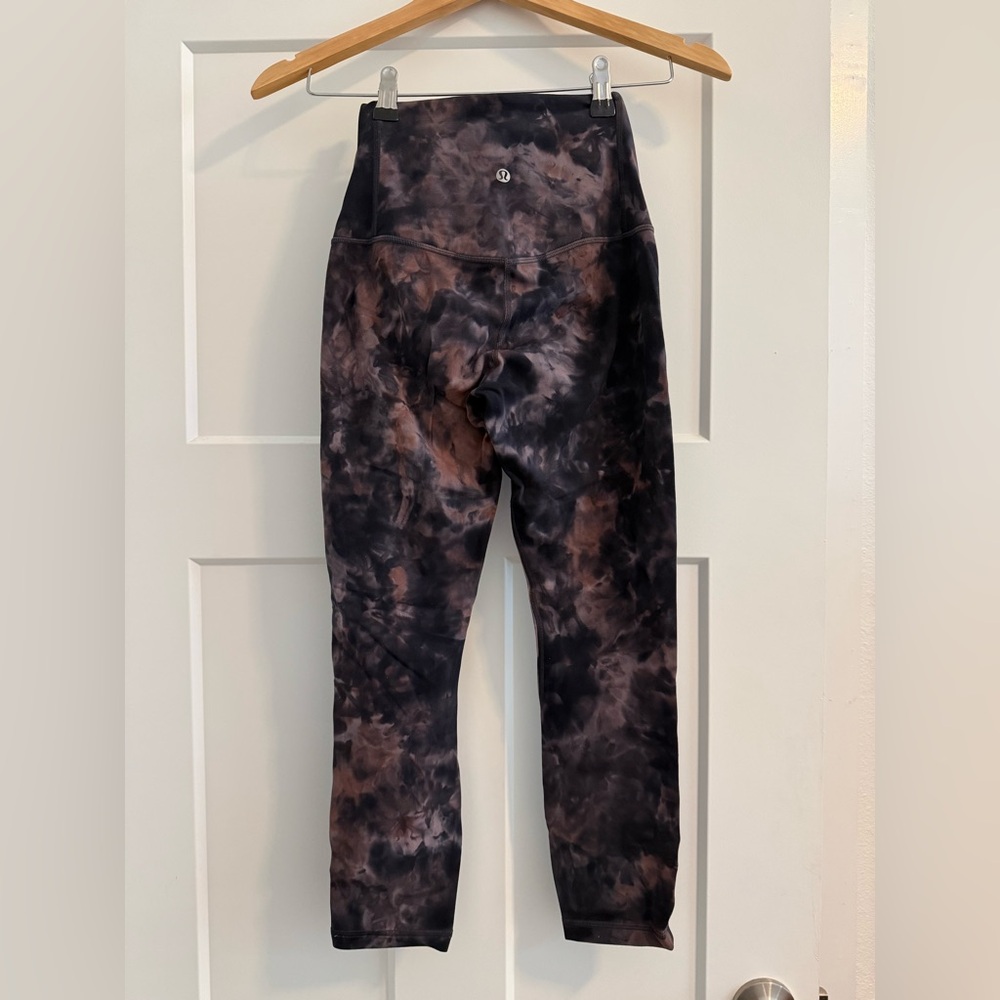 lululemon athletica Tie-Dye Leggings - Black & purple